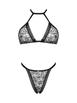 Set Xenita di Obsessive con reggiseno morbido e perizoma.